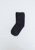 Buckle Overankle Socks — Charcoal