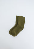 Buckle Overankle Socks — Maple Green
