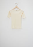 Pama Rib Organic Cotton Tee — Off White