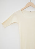 Pama Rib Organic Cotton Tee — Off White