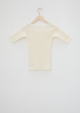 Pama Rib Organic Cotton Tee — Off White