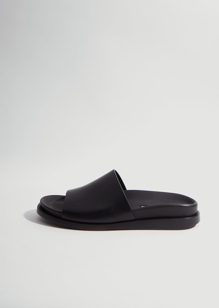 Structured Leather Slides