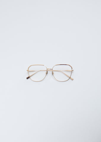 Glasses 024 — Gold / Clear