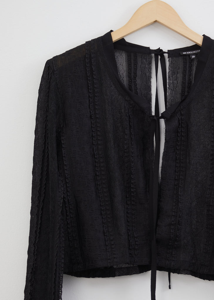 Panelled Lace Open Blouse