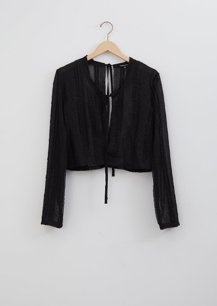 Panelled Lace Open Blouse