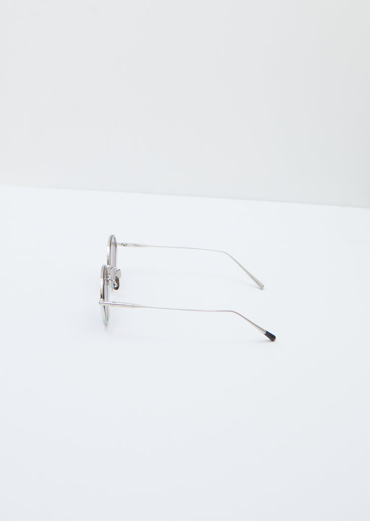 Sunglasses 027 — Silver Mat - C. BRN Grad / GRY