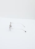Sunglasses 027 — Silver Mat - C. BRN Grad / GRY