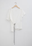 Asymmetrical Cotton Jersey T-Shirt — Off White