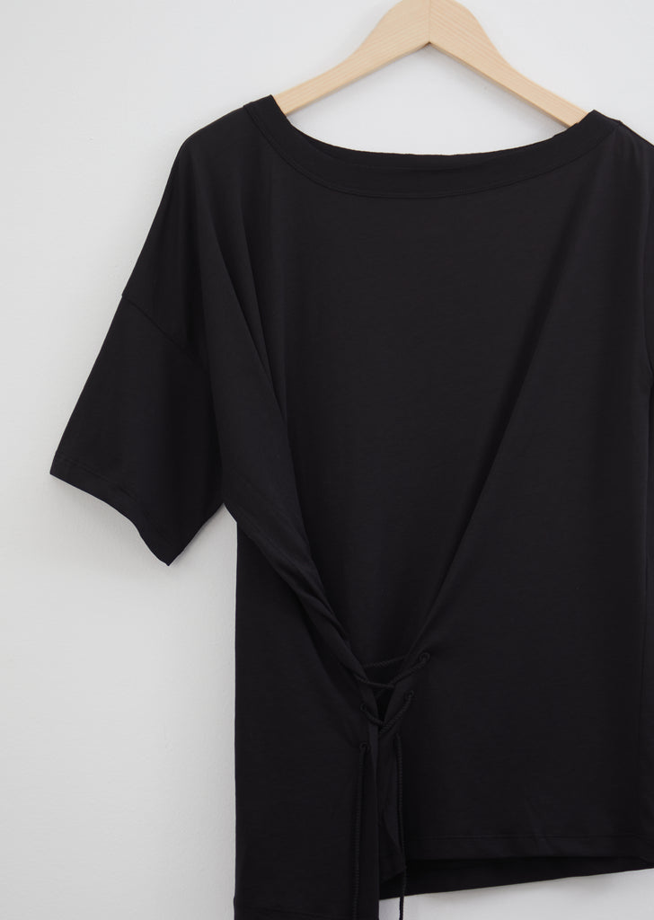 Asymmetrical Jersey T-Shirt — Elmer Black