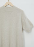 Pertusato Wool Short Sleeve Sweater — Stone