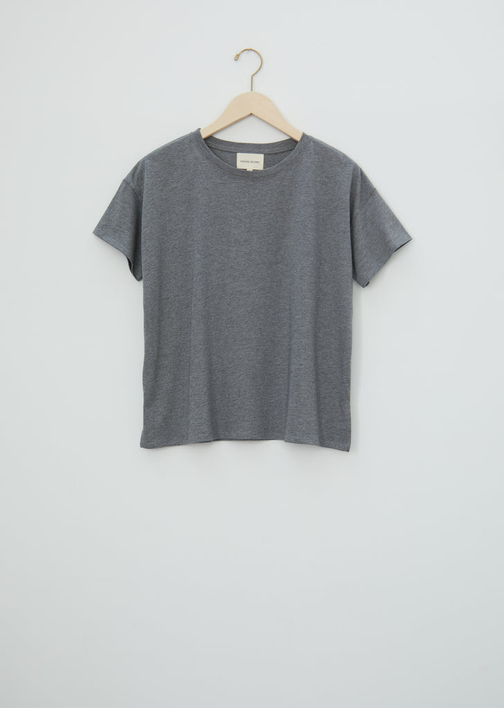 Basiluzzo Cotton Supima T-Shirt — Grey Melange