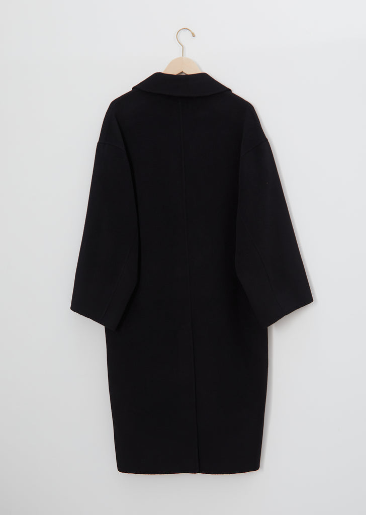 Borneo Wool & Cashmere Coat — Black