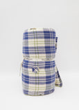 Cotton Check Futon — Blue