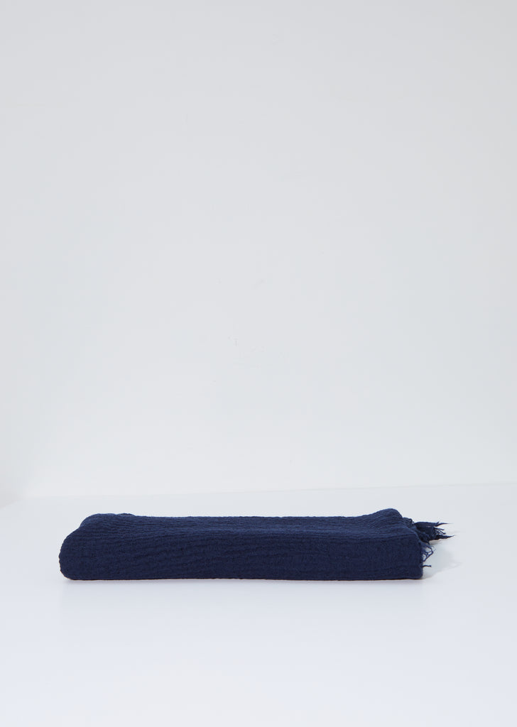 Iris60 Wool & Cashmere Mega Scarf — Navy