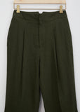 Pleated Linen Trouser