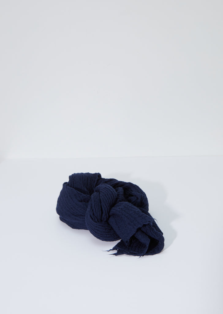 Iris60 Wool & Cashmere Mega Scarf — Navy