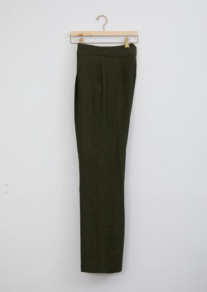 Pleated Linen Trouser