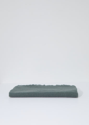 Solid Fleecy Wool & Cashmere Scarf — Sage