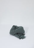 Solid Fleecy Wool & Cashmere Scarf — Sage