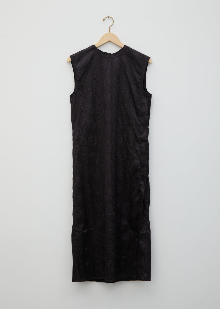 Darienne Floral Embossed Satin Dress