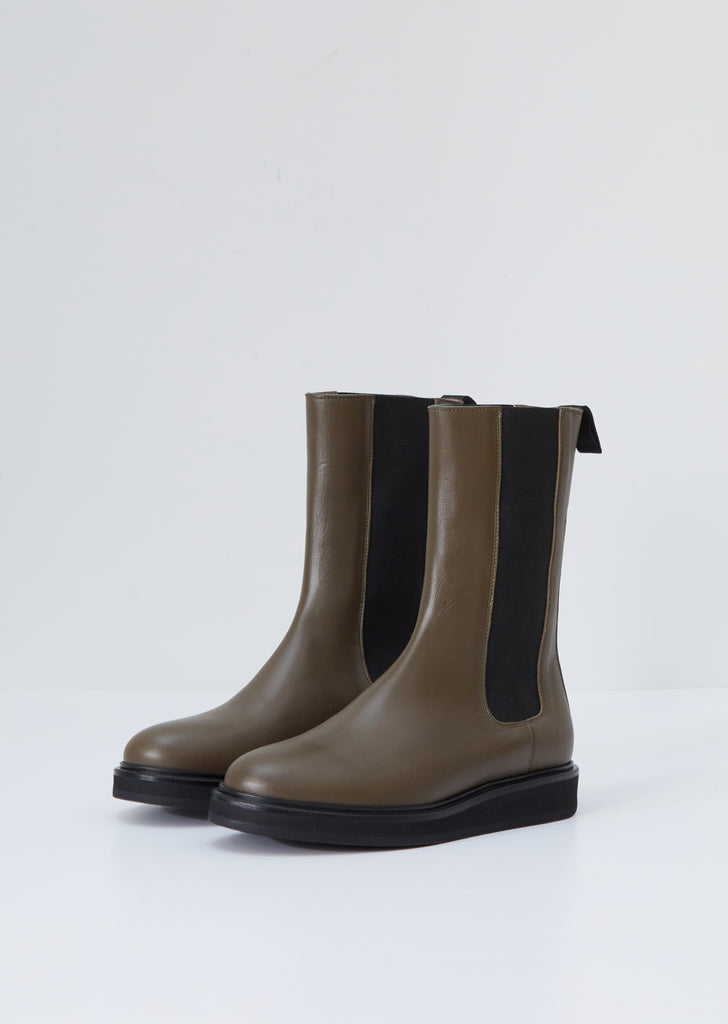Chelsea High Boot — Olive