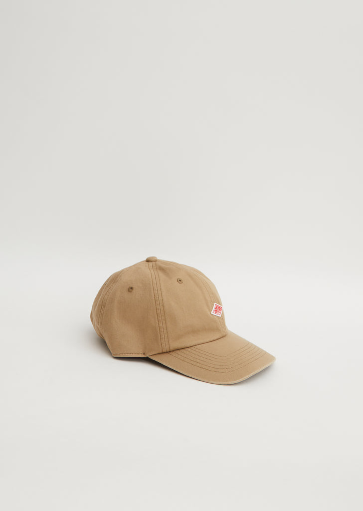 Cotton Twill Baseball Cap — Beige