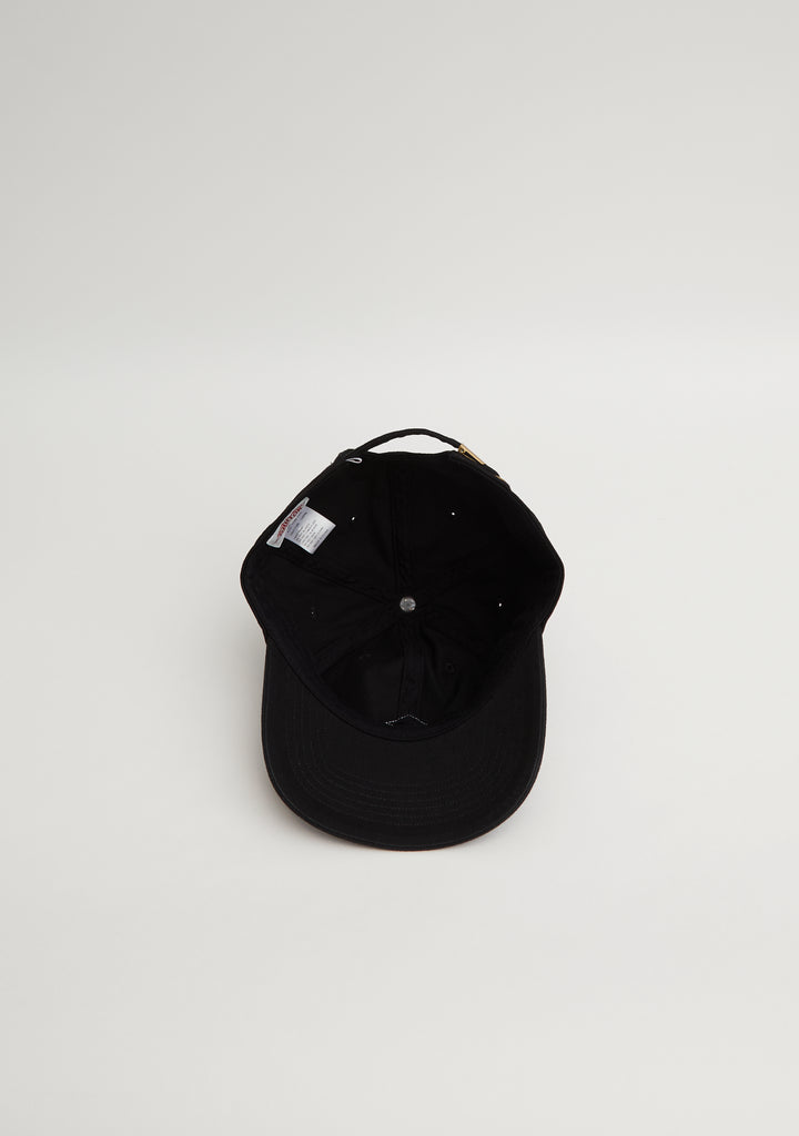 Cotton Twill Baseball Cap — Black