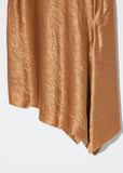 Lambeth Bias Asymmetrical Dress — Caramel