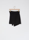 Wool-Viscose Belted Skirt