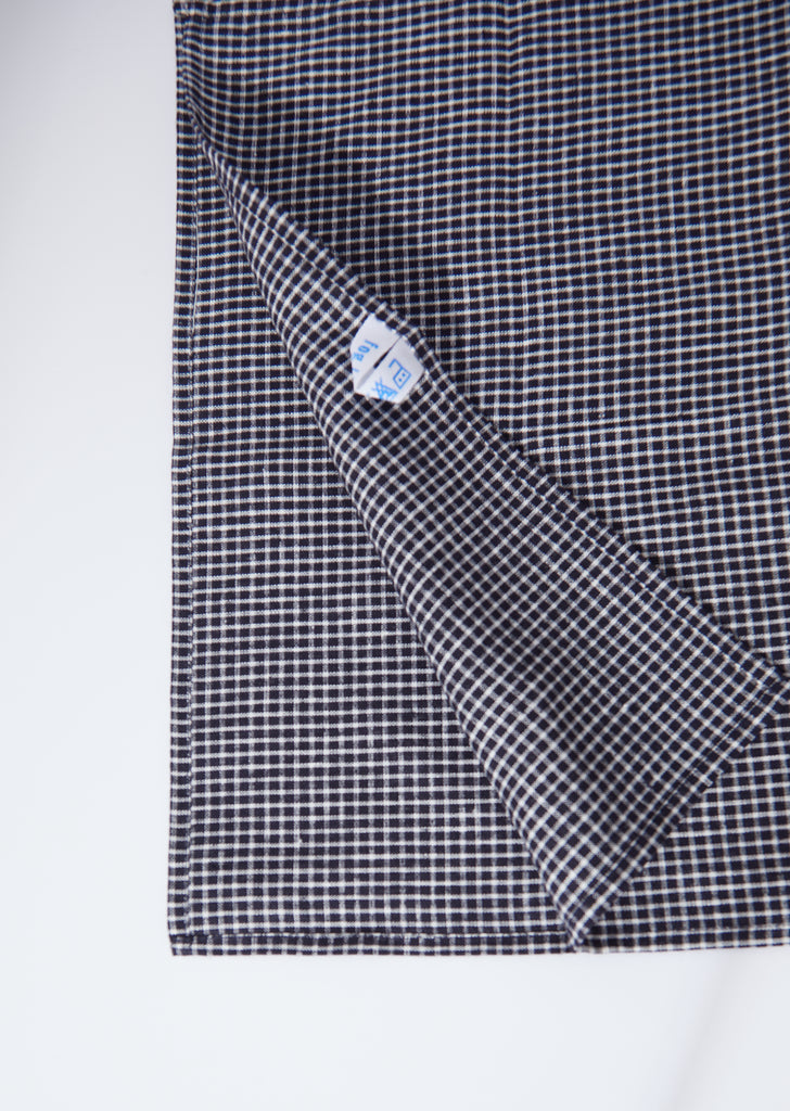 Linen Kitchen Cloth — Navy / Natural
