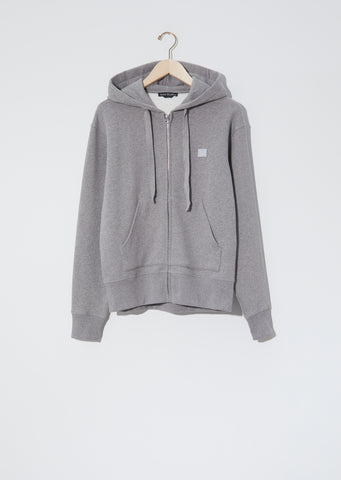 Unisex Ferris Zip Face Hoodie — Light Grey Melange