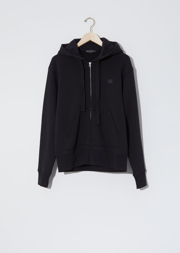 Unisex Ferris Zip Face Hoodie — Black