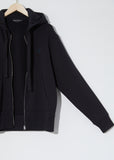 Unisex Ferris Zip Face Hoodie — Black
