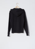 Unisex Ferris Zip Face Hoodie — Black