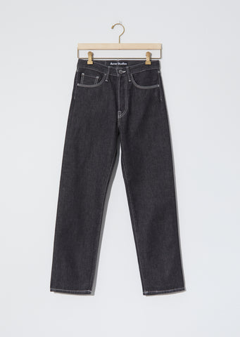 Unisex 5-Pocket Face Denim — Black