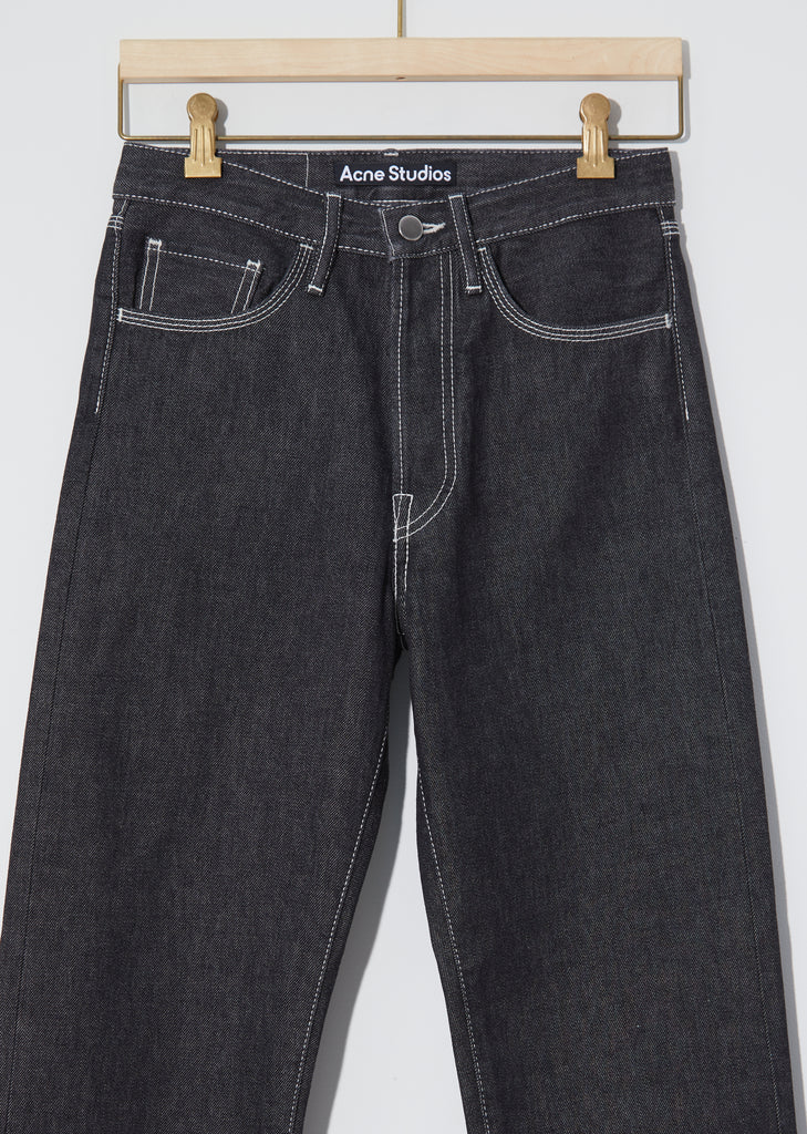 Unisex 5-Pocket Face Denim — Black