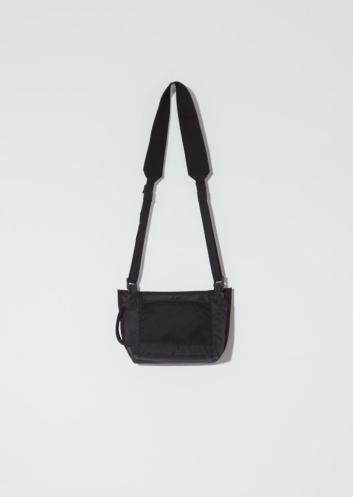 Unisex Agios Plaque Face Bumbag — Black