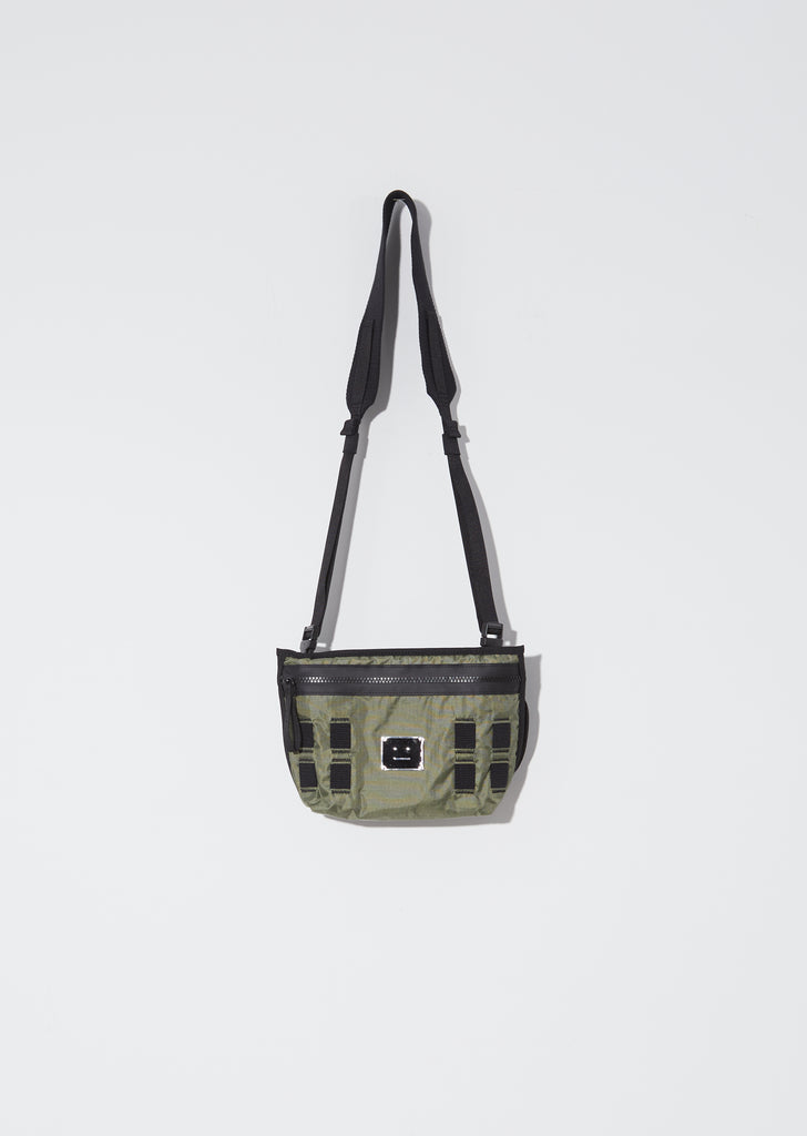 Unisex Agios Plaque Face Bumbag — Khaki Green