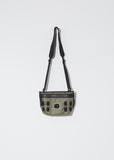 Unisex Agios Plaque Face Bumbag — Khaki Green