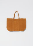 Washed Canvas 6 Pockets Tote, Medium — Mustard