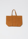 Washed Canvas 6 Pockets Tote, Medium — Mustard