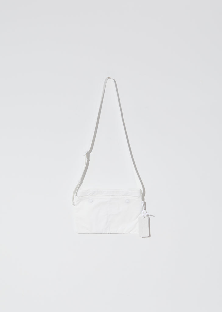 Gabardine Sacoche — White