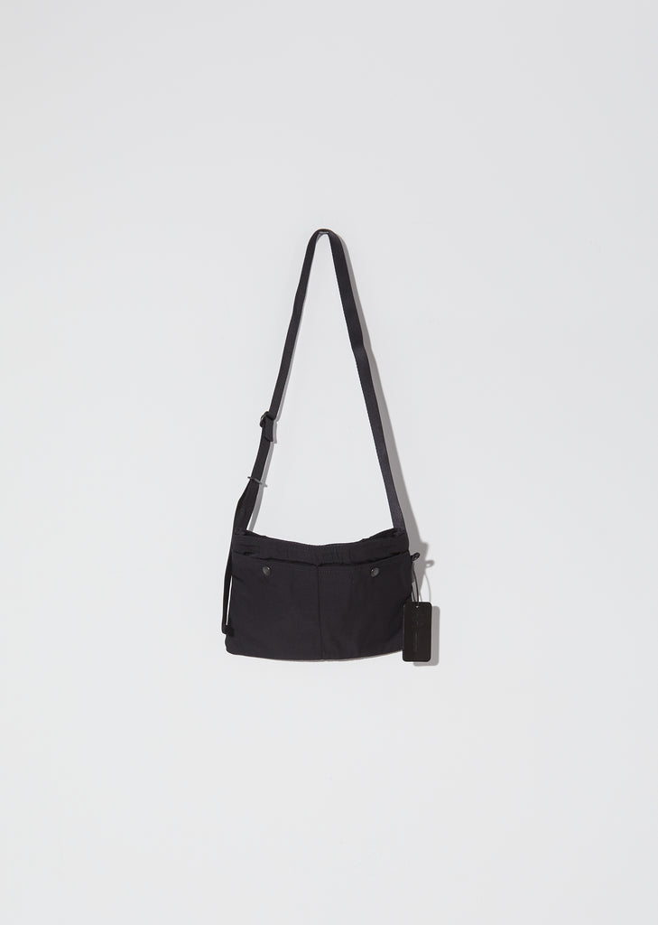 Gabardine Sacoche — Black