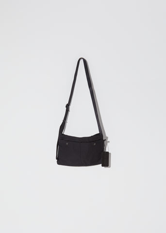 Gabardine Sacoche — Black