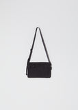 Gabardine Sacoche — Black