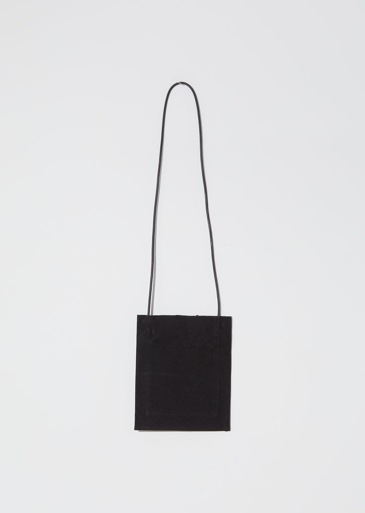 Washed Canvas Pochette — Black