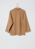 Wool and Cotton Blend Short Coat