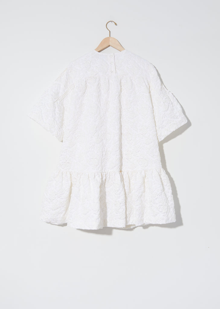 Cloqué Short Gathered Dress