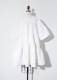 Cloqué Short Gathered Dress