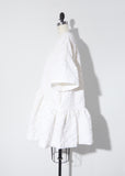 Cloqué Short Gathered Dress